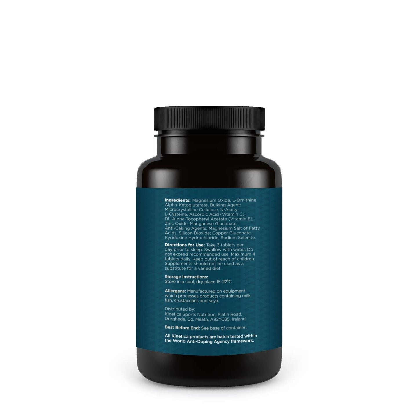 Kinetica Zinc Mg, 90 Capsules, 420 mg Magnesium, 16.5 mg Zinc Vitamins per Serve, 30 Servings. Sleep aid KineticaUS supplements