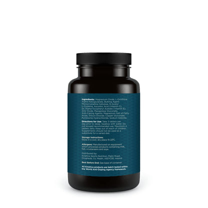 Kinetica Zinc Mg, 90 Capsules, 420 mg Magnesium, 16.5 mg Zinc Vitamins per Serve, 30 Servings. Sleep aid KineticaUS supplements