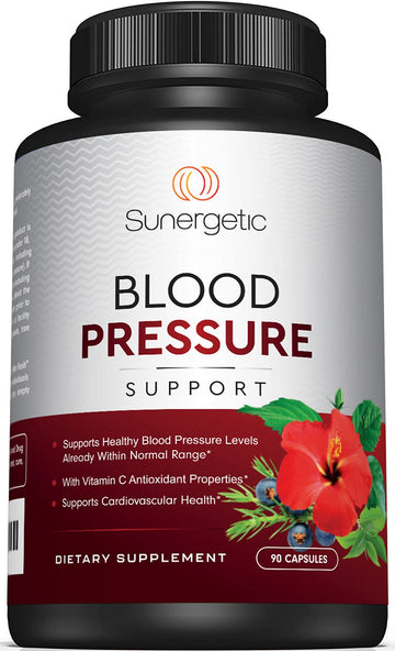 Premium Blood Pressure Support Supplement For Cardiovascular & Heart Health with Garlic SunergeticUS supplements