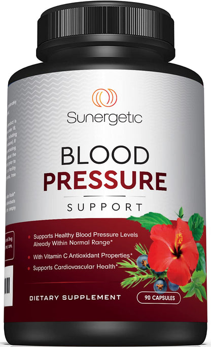 Premium Blood Pressure Support Supplement For Cardiovascular & Heart Health with Garlic SunergeticUS supplements