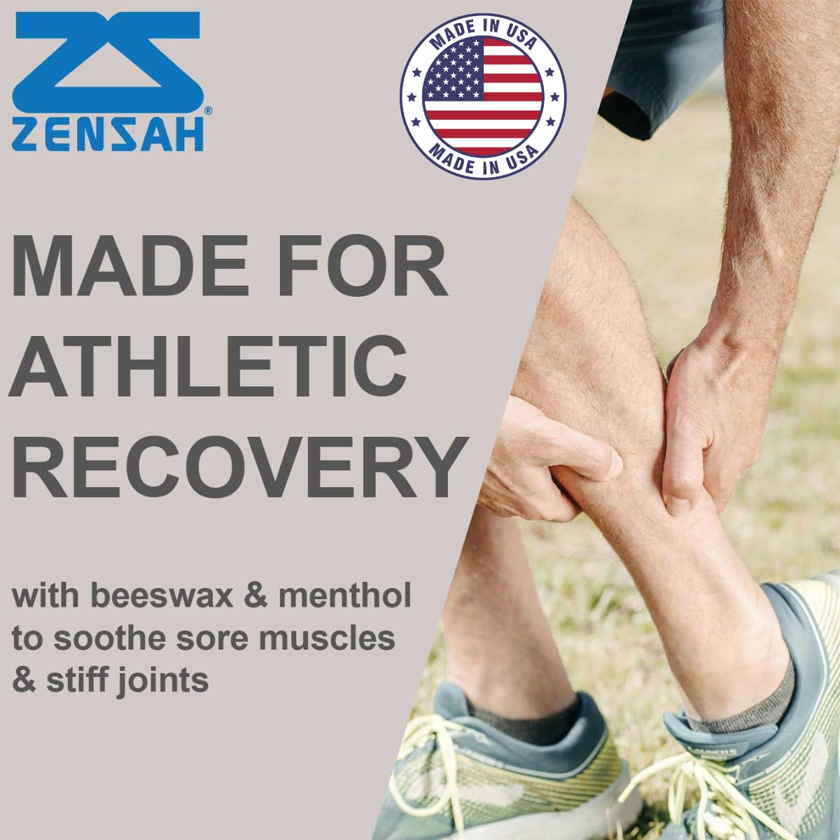 Zensah Recovery Muscle Balm - Relief Cream for Athletes, Rub for Tendonitis, Ankle Sprain, Lower Back, Knee, Shoulder, Neck, Foot, Shin Splints and Cramps ZensahAu supplements