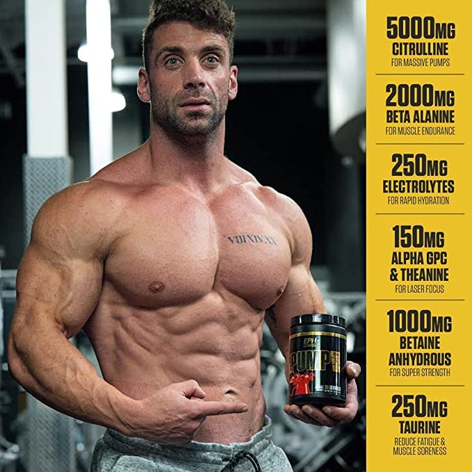 HydraPump | #1 New Stim Free Pre Workout Powder w/ Nitric Oxide Booster, Electrolytes EPN SupplementsUS supplements