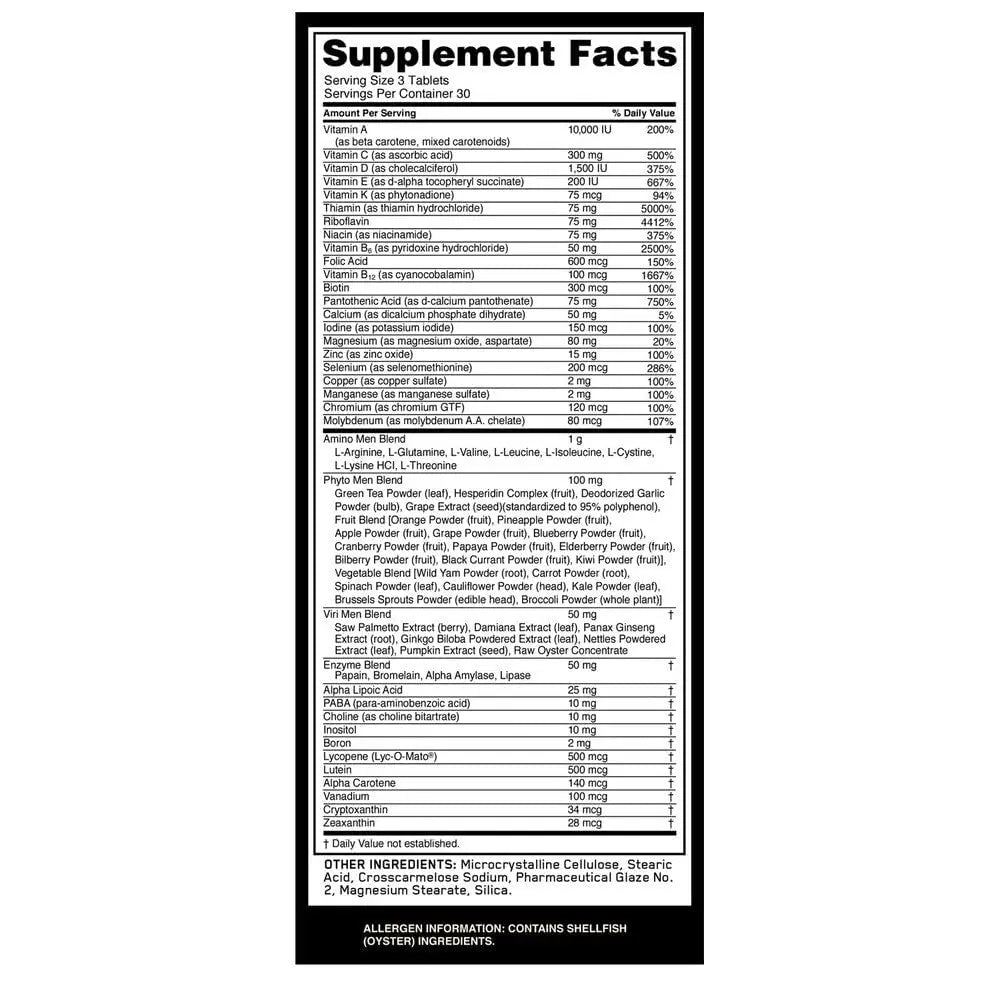 Optimum Nutrition Opti-Men Daily Multivitamin Supplement, 90 Count Optimum NutritionAu supplements