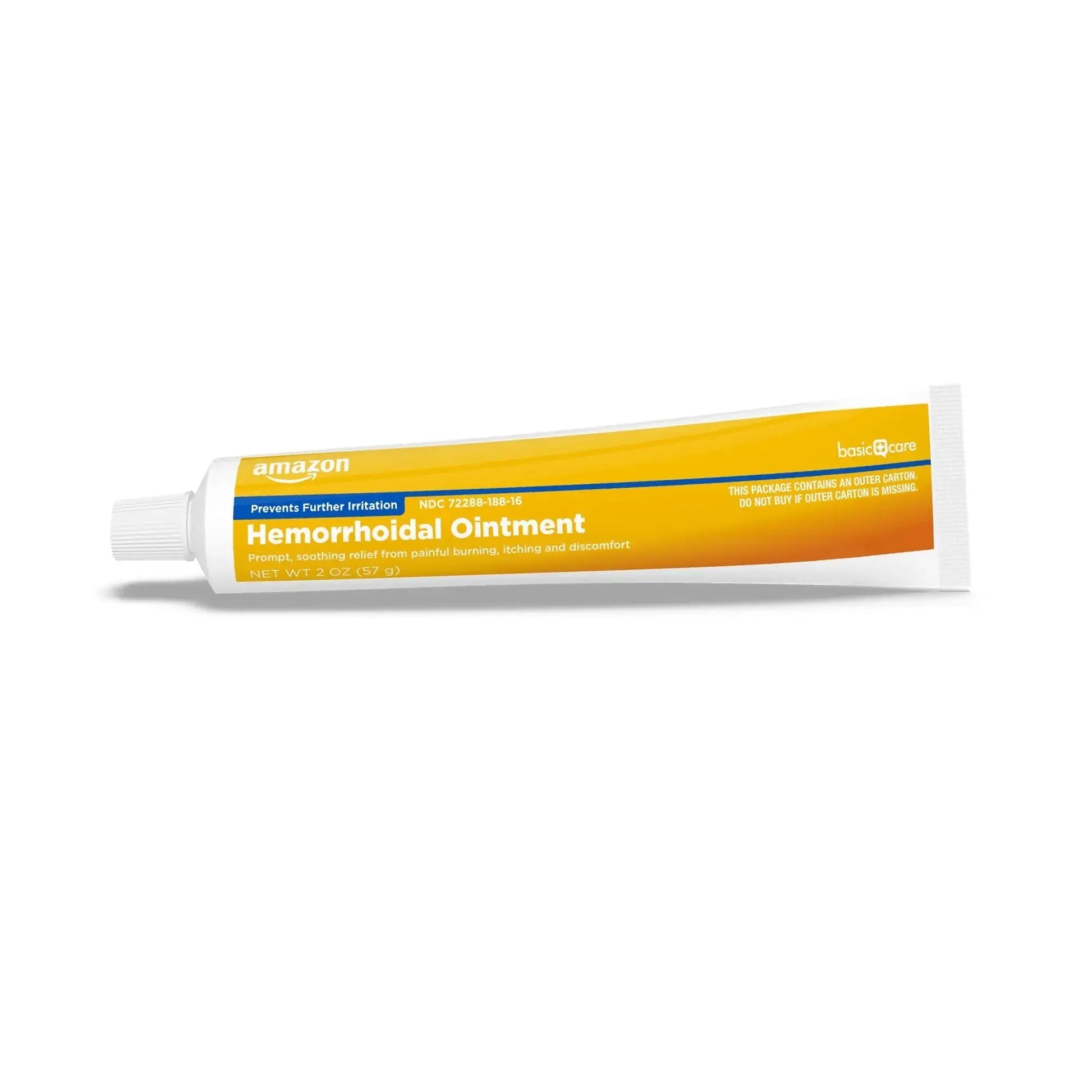 Amazon Basic Care Hemorrhoid Ointment, Fast-Acting Pain Relief, Relieves Burning, Itching, Swelling and Discomfort, 2 ounce (Pack of 1) Amazon Basic CareAu supplements