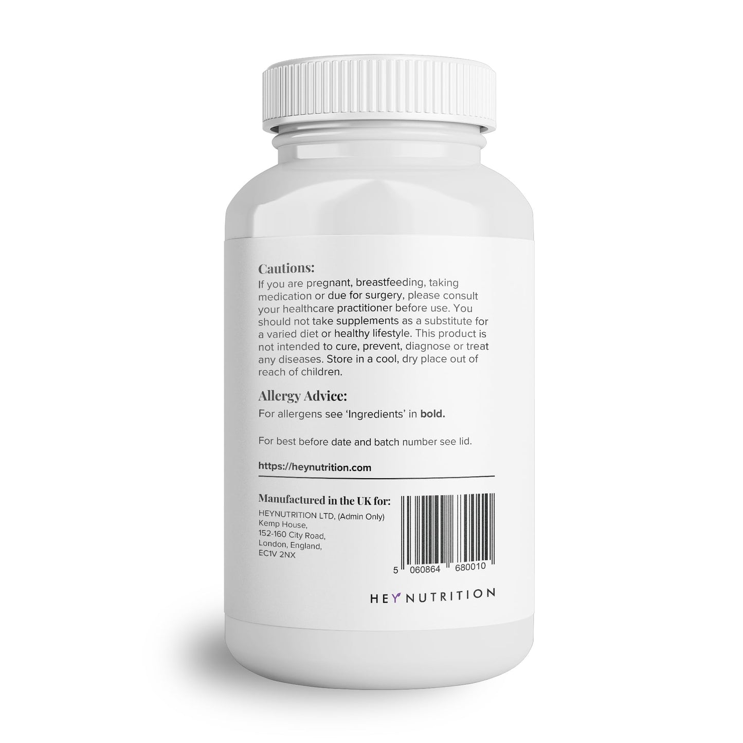 Hey Nutrition Collagen Complex Hyaluronic Acid & Sea Kelp Vitamin E, C, Biotin - Healthy Nails, Skin, Hair Joints Metabolism Hey NutritionUS supplements