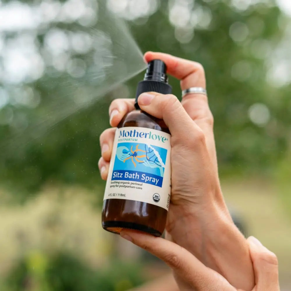 Motherlove Sitz Bath Spray (2 oz) Sitz Bath for Postpartum Care—Herbal Perineal Spray w/Witch Hazel—USDA Organic, Vegan, & Cruelty Free MotherloveAu supplements