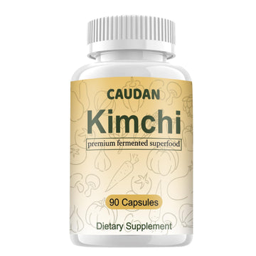 CAUDAN Kimchi Capsules, Kimchi Supplement, Probiotics & Enzymes Supports Gut & Digestive Health, Taste Well, Fermented Superfood for Antioxidant Support, 90 Vegan Capsules CAUDANAu supplements