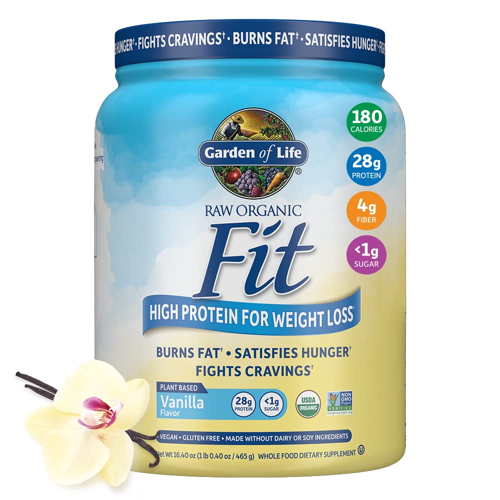 Garden of Life Raw Organic Fit Vegan Protein Powder Vanilla, 28g Plant Based Protein Garden of LifeUS supplements