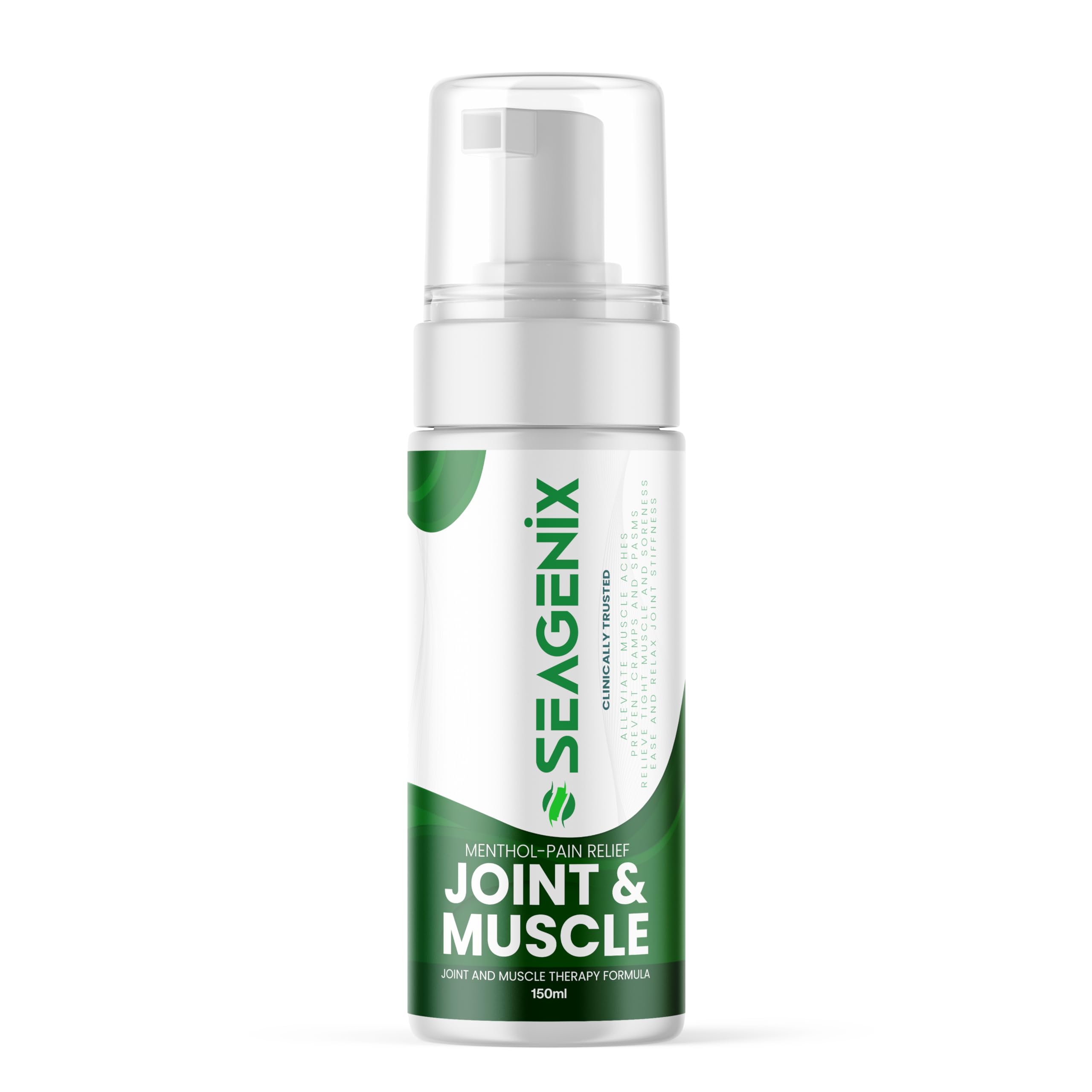 Seagenix Menthol Relief Muscle and Joint Foam - Magnesium Spray Menthol Formula - Joint and Muscle Relief – Relax Tight Muscles – Ease Muscle Cramps Fast - All Natural – Relief for Legs, Neck, Back. SeagenixAu supplements
