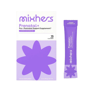 Mixhers Herbaby Pre- & Post-Natal Supplement - Liquid Multivitamin Drink Mix - With Iron, Choline & Methylated Folate MIXHERSAu supplements