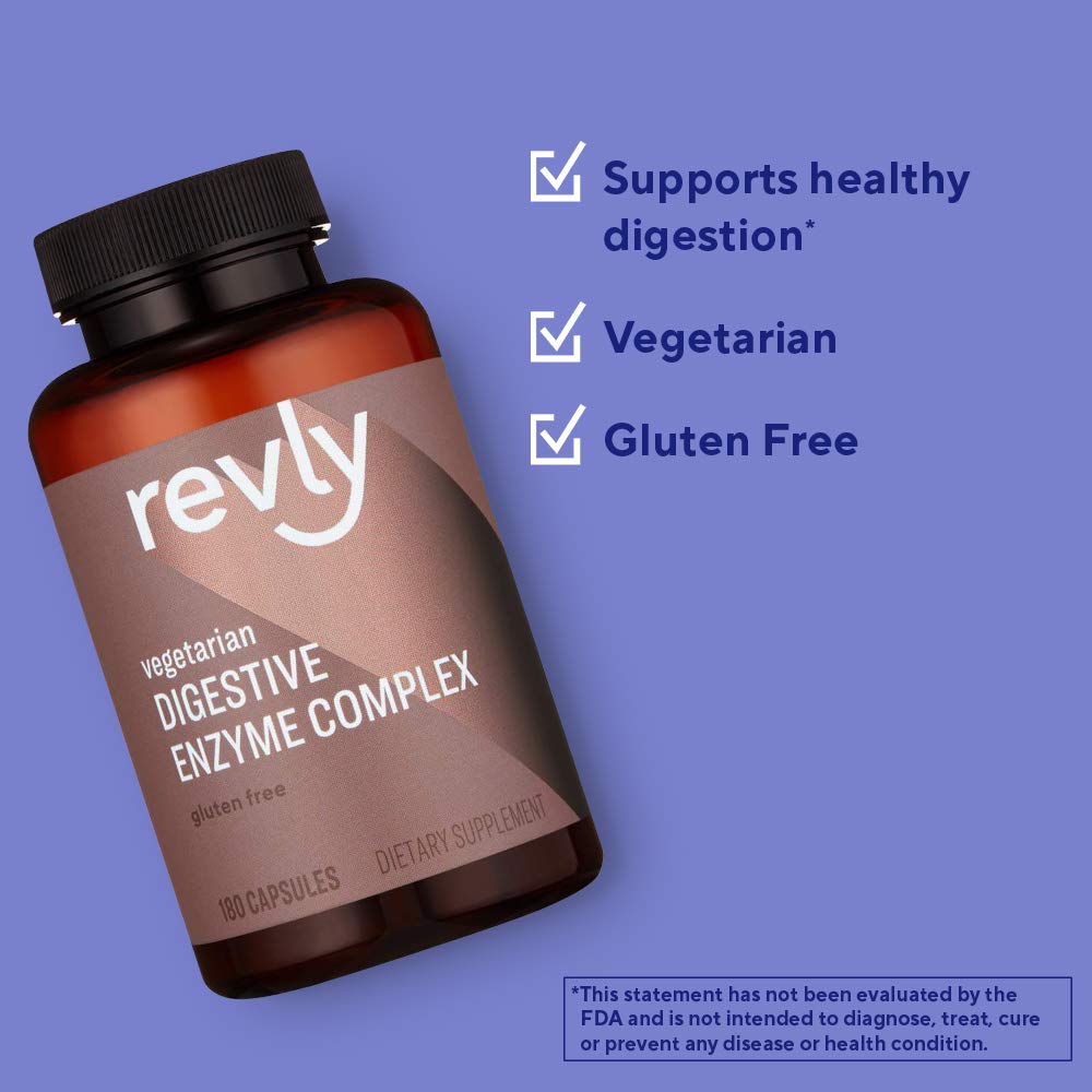 Amazon Brand - Revly Digestive Enzyme Complex, Supports Healthy Diges RevlyUS supplements