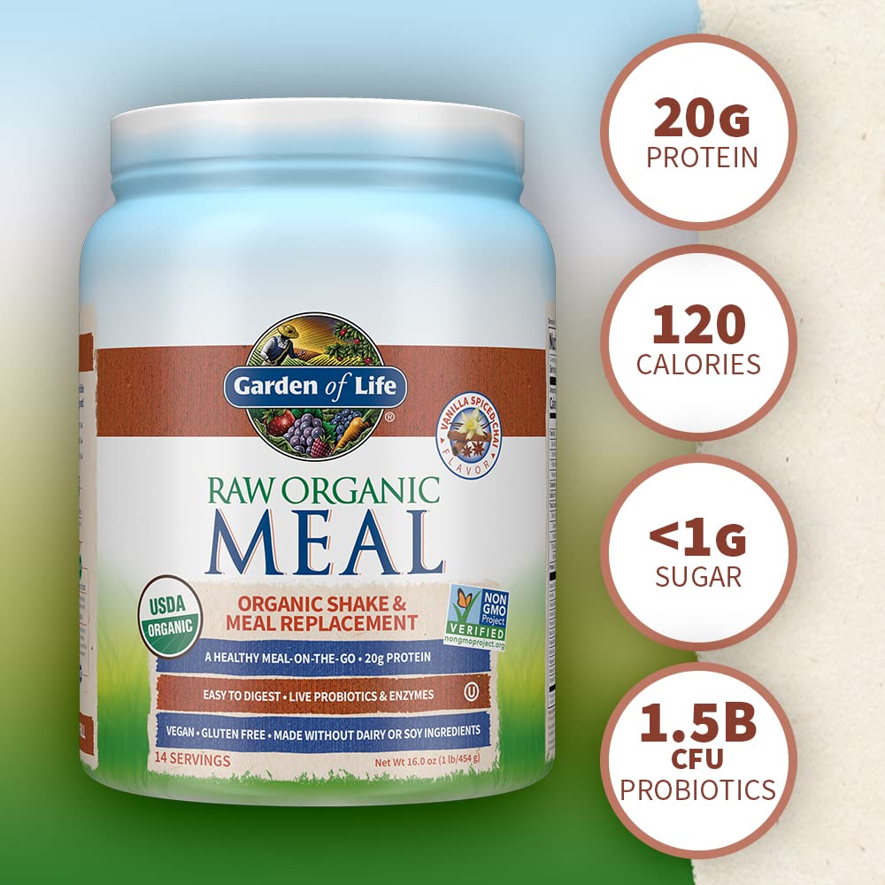 Garden of Life Meal Replacement Vanilla Chai Powder, 14 Servings Garden of LifeUS supplements