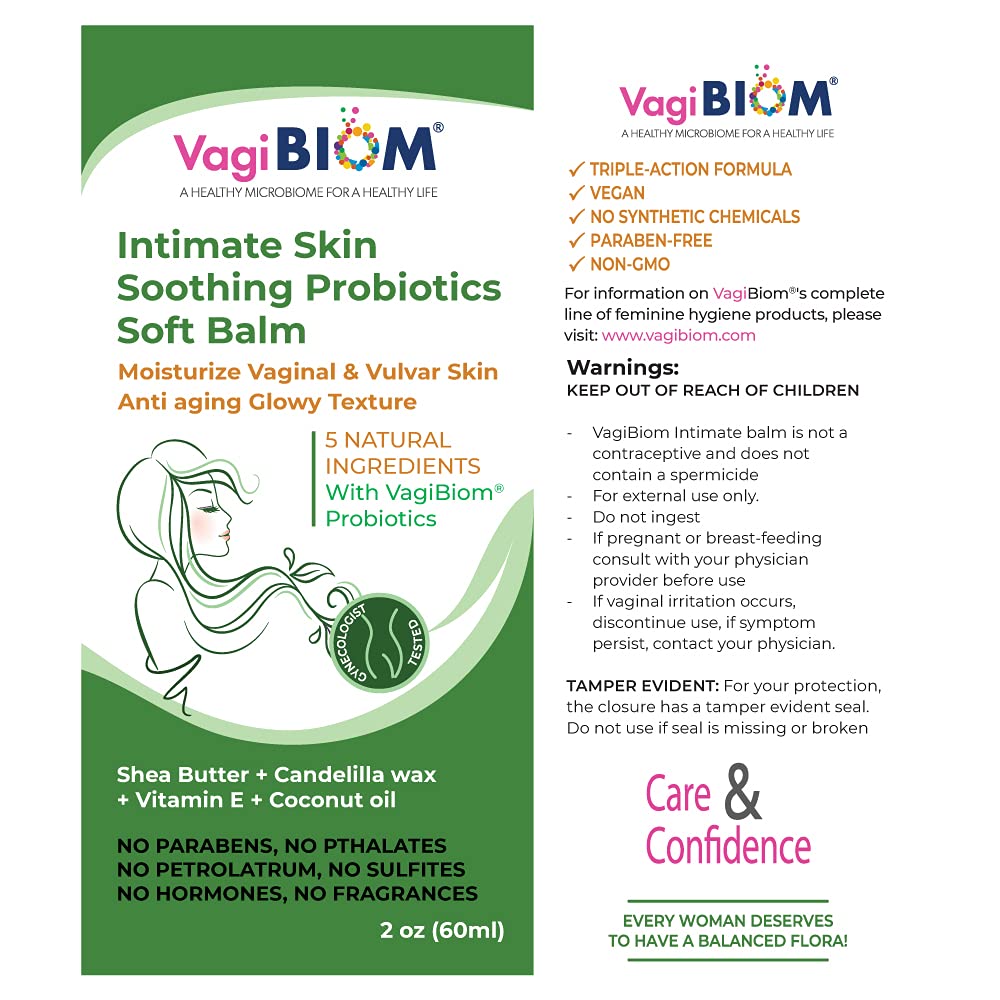 Intimate Skin Soothing Probiotics Soft Balm SheaButter with VagiBiom Lactobacillus crispatus Biom ProbioticsAu supplements
