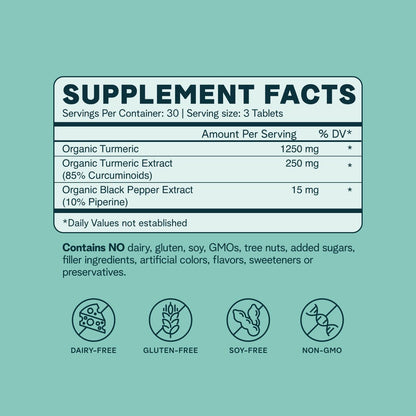 Ora Organic Turmeric Curcumin with Piperine - Pure Extracts for Joint Stress and Cardiovascular Health, Support Healthy Cognitive Function, No Filler Ingredients - 90 Vegan Tablets, 1 Month Supply Ora OrganicUS supplements