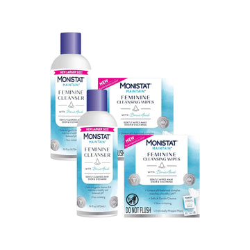 Monistat Boric Acid Feminine Cleanser, (2 Wash & 2 Cloth) Variety Pack MonistatUS supplements