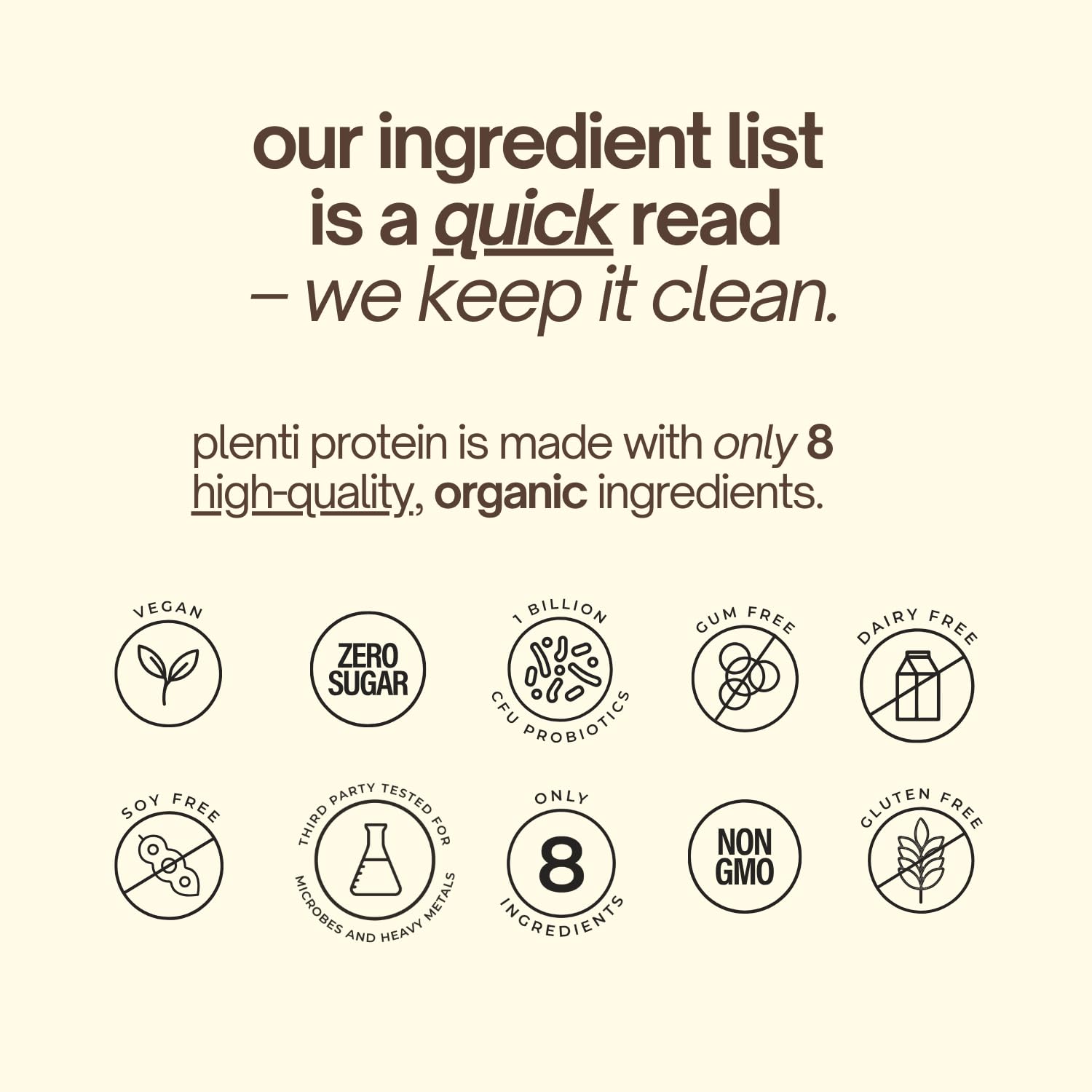 plenti Organic Plant-Based Protein Powder: Vanilla - 20g Pea Protein + Probiotics, Digestive Enzymes & Omega 3-6, Gut Friendly, Sugar Free, 27 Servings (2 lbs) plentiAu supplements
