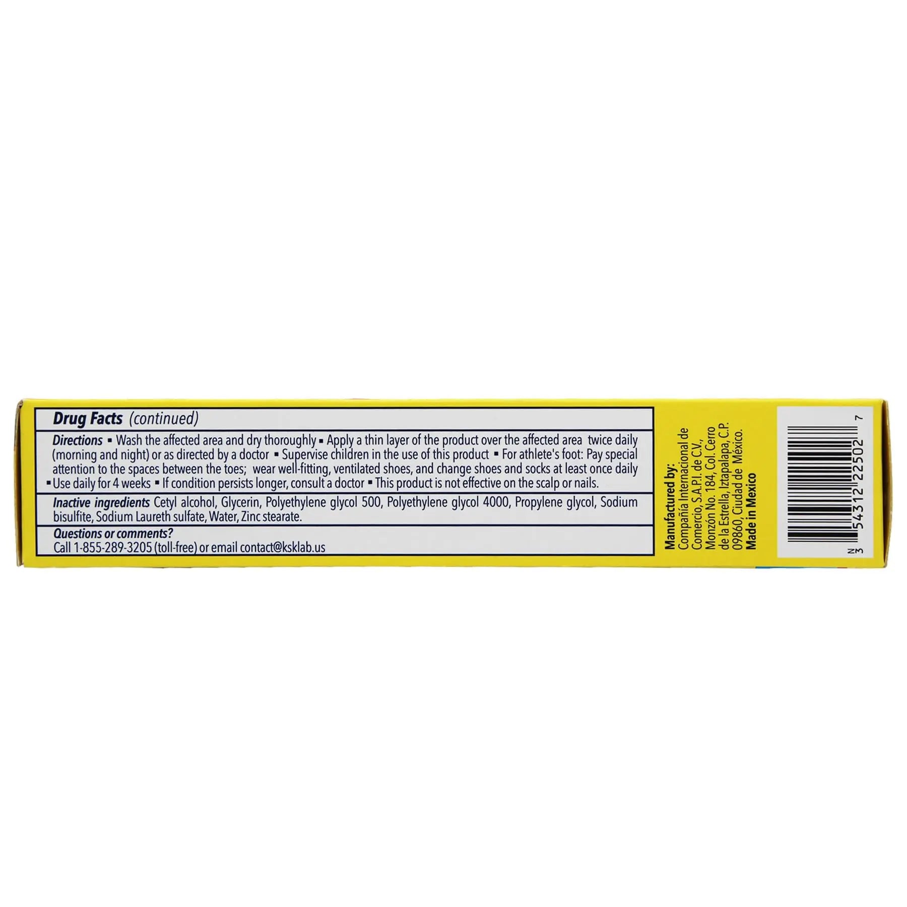 Derman Cream for The Treatment of Athlete's Foot, 2-Pack of 1.76 Oz Each, 2 Tubes Dermannz supplements
