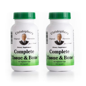 Christopher's Original Formulas Complete Tissue & Bone Formula – 100 VCaps | Herbal Support for Bones & Connective Tissue - Pack of 2 Christopher's Original FormulasAu supplements