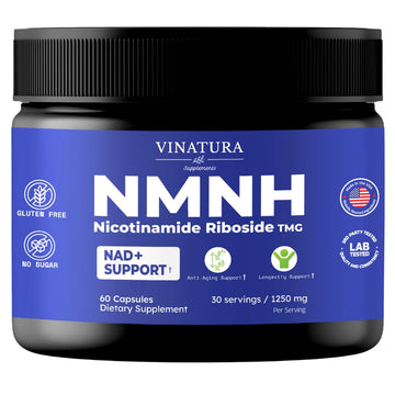 VINATURA NMNH (NMN Supplement Alternative) Nicotinamide Riboside & TMG - NAD Supplement for Anti-Aging - 60 Capsules VINATURAAu supplements