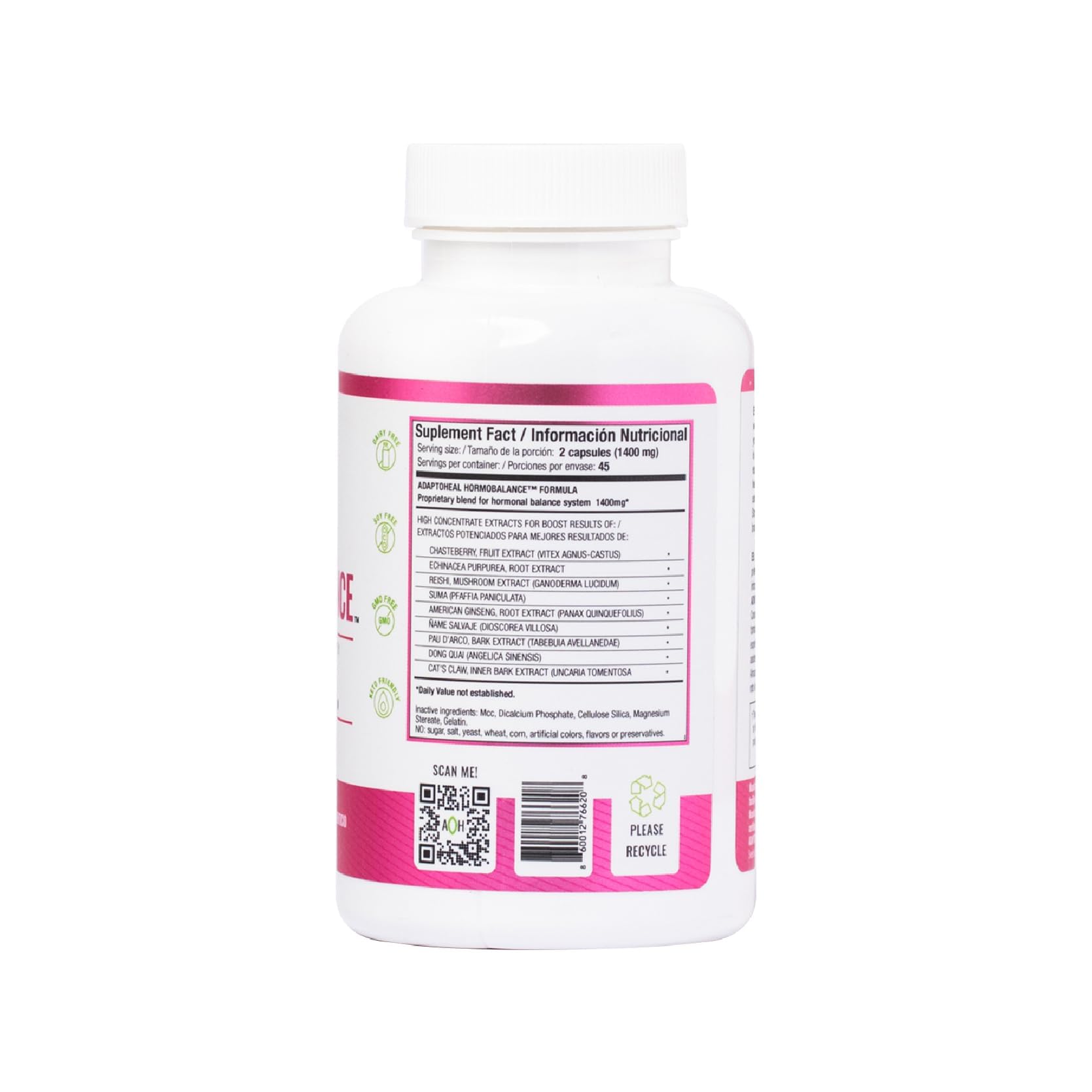 Hormone Balance for Women – Menopause & PMS Support Supplement – Adaptogens for Female Balance & Wellness – 90 Vegan Capsules ADAPTOHEALAu supplements