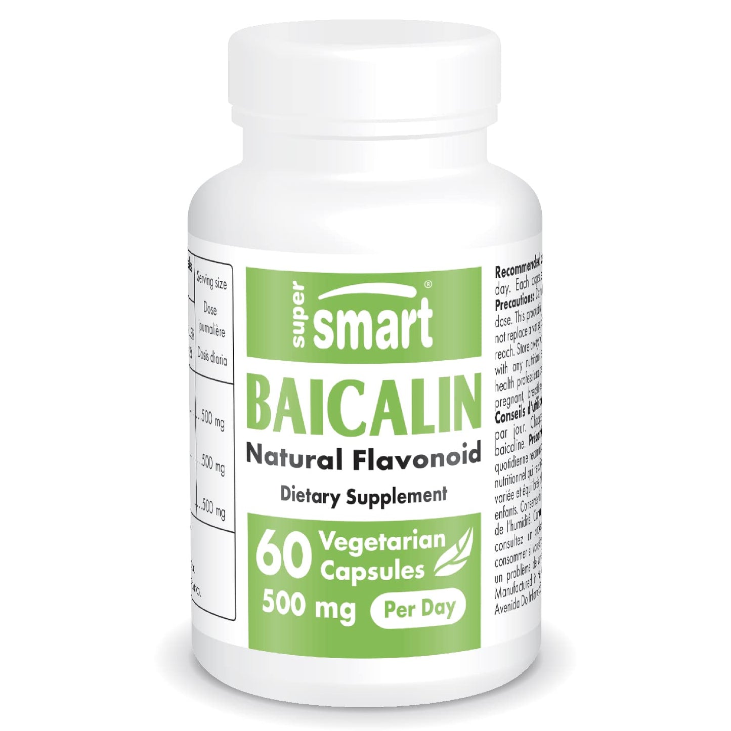 Supersmart - 90% Baicalin 500mg per Day (Scutellaria Baicalensis) - Chinese Skullcap SupersmartUS supplements