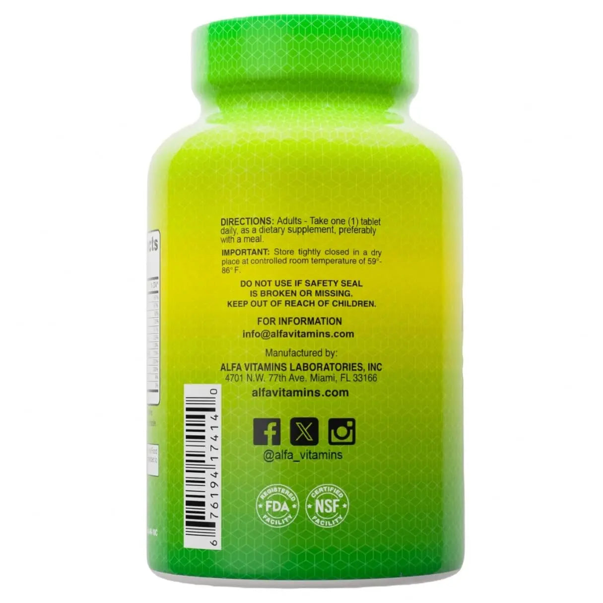 ALFA VITAMINS Multi Daily Vitamins Essential Vitamins to Support The Immune System and Promote a Healthy Lifestyle - 120 Tablets ALFA VITAMINSAu supplements