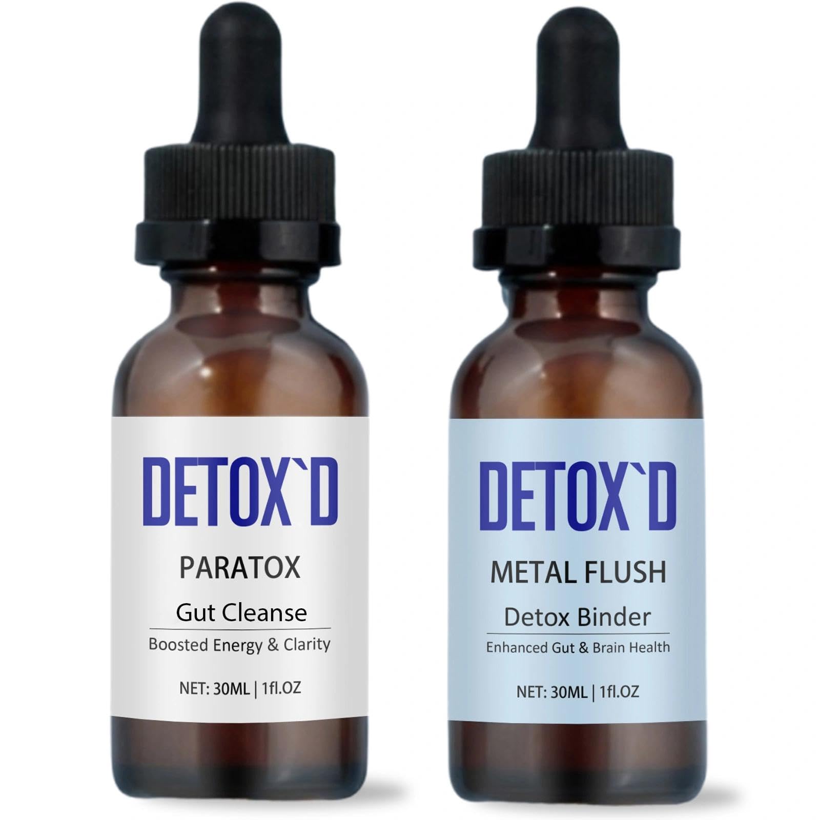 TakTuqa Detox’d Paratox Gut Cleanse & Detox - Herbal Liquid Drops with Black Walnut, Wormwood, Clove & Oregano for Digestive Balance, Energy Boost & Immune Support(1pc) TakTuqaAu supplements