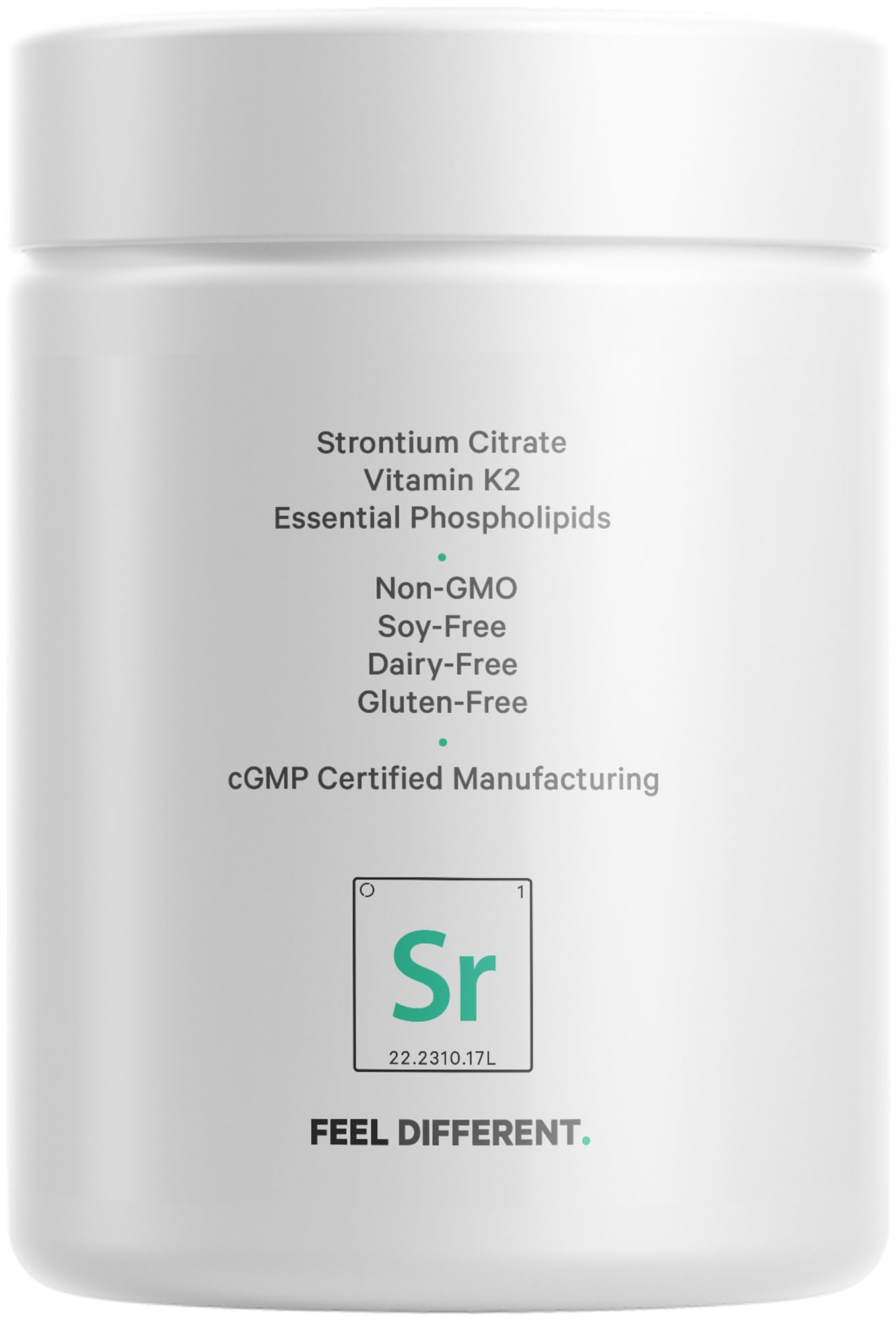 Codeage Liposomal Strontium Supplement - Strontium Citrate, Vitamin K2 MK-7, Liposomal Delivery, Non-GMO, Gluten-Free - 90 Capsules CodeageAu supplements