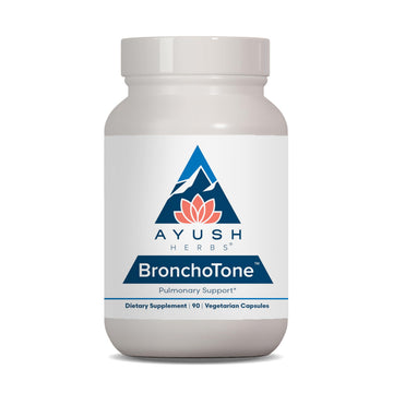 Ayush Herbs Bronchotone - Bronchial Support, Respiratory and Immune-Support Support Supplement for Women & Men, Adults, Pulmonary Care Supplement - 90 Vegetarian Capsules (1 Count) Ayush HerbsAu supplements