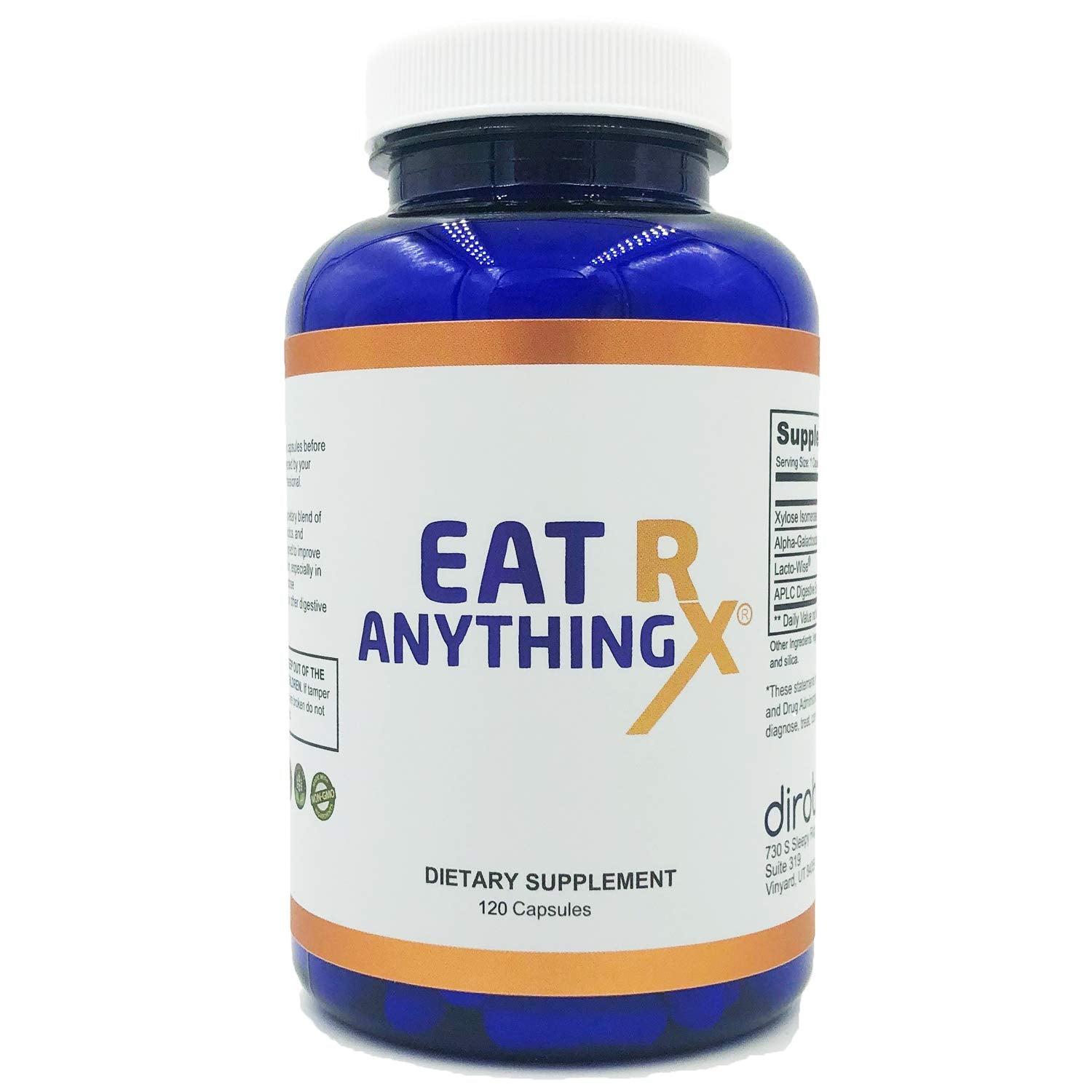 Dirobi Eat Anything Rx Xylose Isomerase Supplement, Digestive Enzymes for Fructose DirobiAu supplements