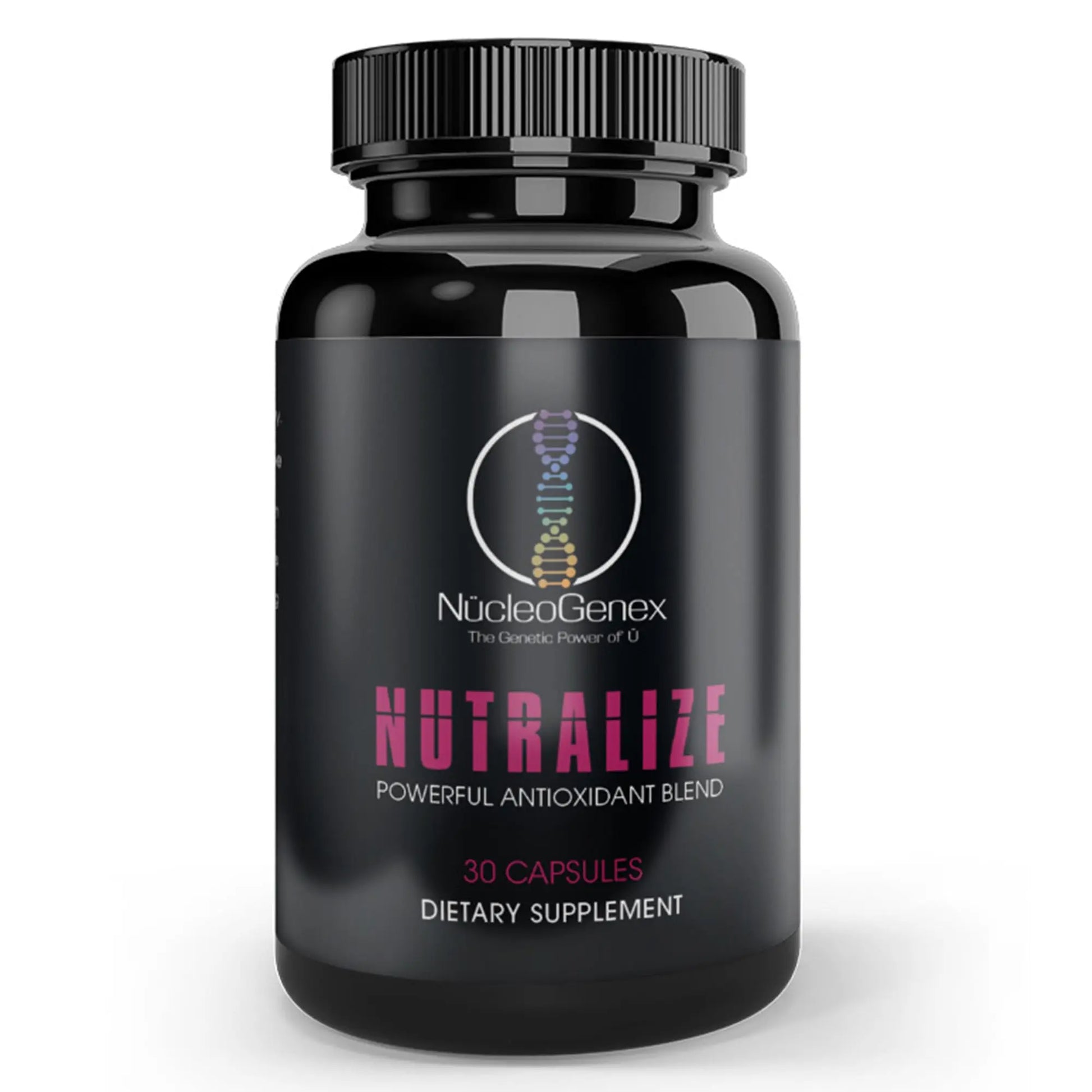 Nucleogenex - Nutralize - The Key to Supporting a Healthy Aging Process and Immune System - Potent Blend for Powerful Cell Protection - Xanthohumol, CurcuPrime, C-60 Complex, PureQQ - 30 Capsules NucleOGenexAu supplements
