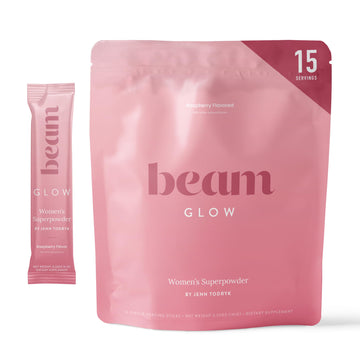Beam Glow Hormone Balance Supplement for Women – Cortisol Supplement for Women, PMS Relief Supplement, Perimenopause & PCOS Support, Womens Vitamins, Thyroid Support with Ashwagandha & Selenium BeamAu supplements