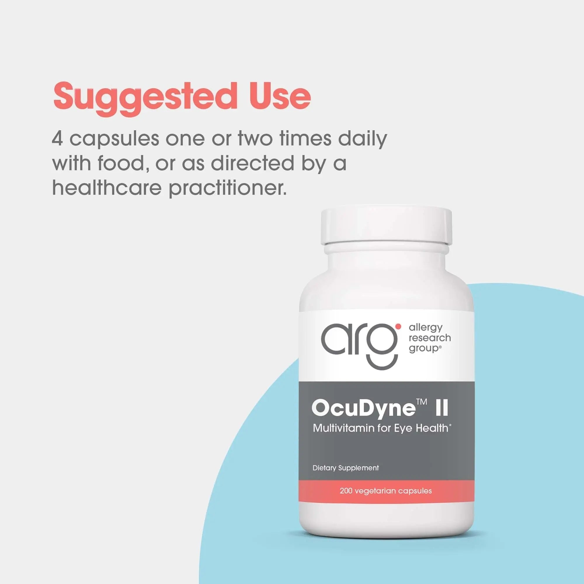 Allergy Research Group OcuDyne II Supplement - Eye Support Vitamins for Vision, Eye Health for Adults, Vision Support, Multivitamin Formula Allergy Research GroupAu supplements