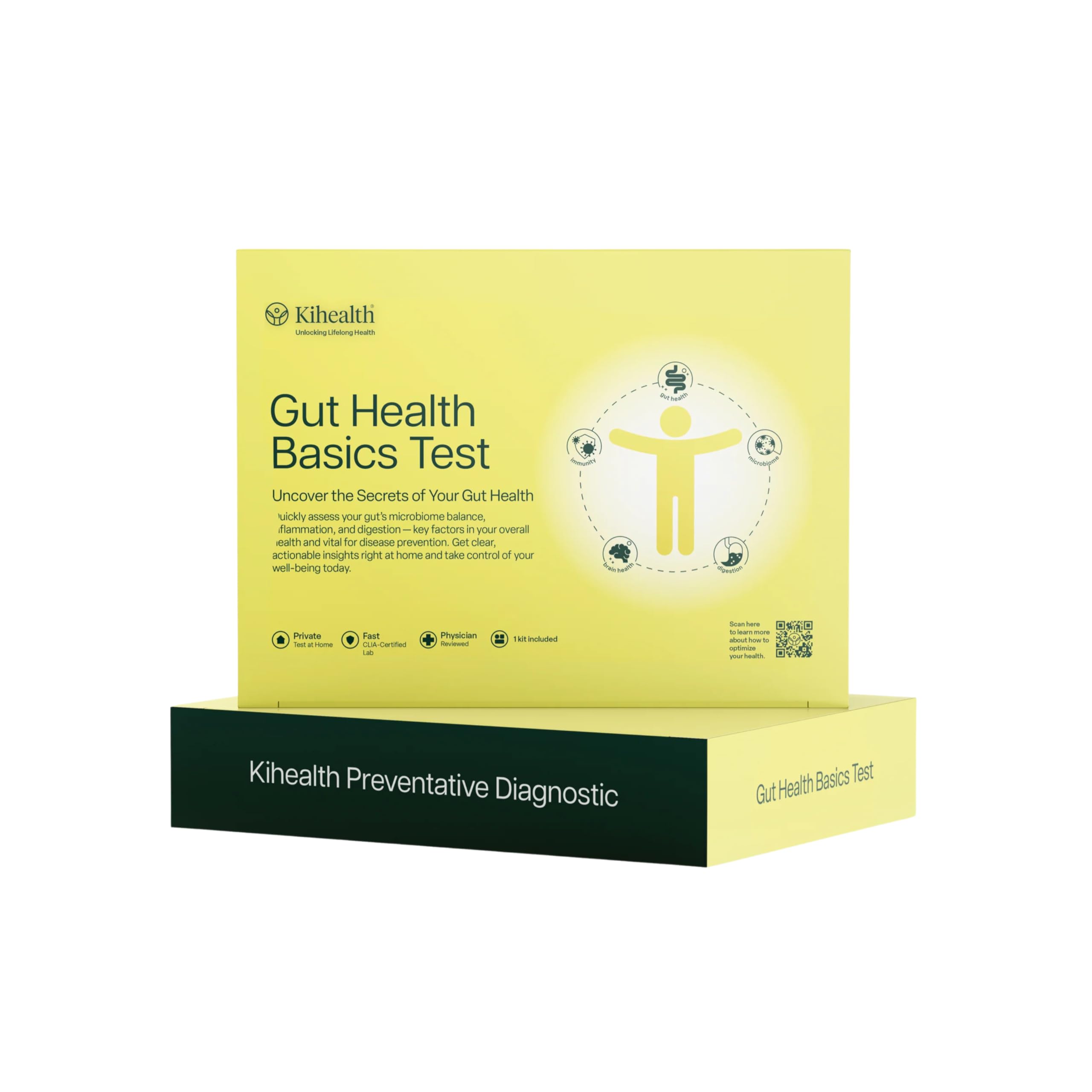 KiHealth – Gut Health Basics Test – at-Home Stool Test for Digestion, Inflammation, and Microbiome Balance – at-Home Kit KihealthAu supplements
