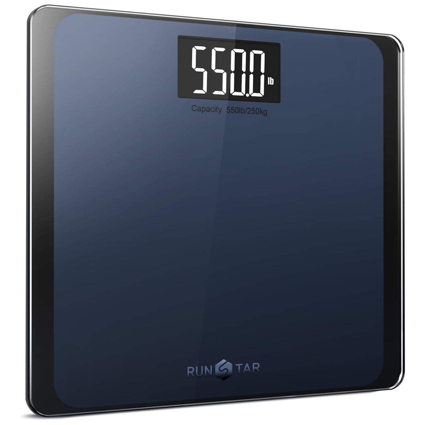 RunSTAR 550lb Bathroom Digital Scale for Body Weight with Ultra-Wide Platform and Large runstarUS supplements