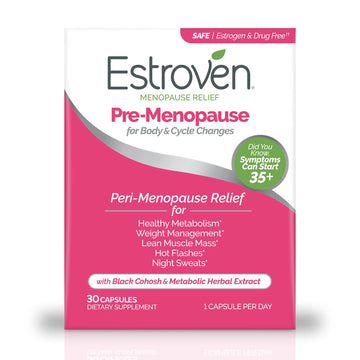 Estroven Pre-Menopause Relief, 30 Ct., Clinically Proven Ingredients, Provides Menopause EstrovenAu supplements