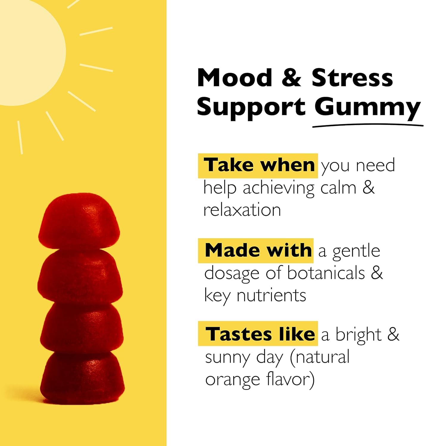 RESCUE Bach Plus Mood & Stress Support Gummies, Daytime Dietary Supplement with Passionflower, GABA, Saffron & Vitamin D, Natural Orange Flavor, Vegan & Gluten-Free, 3 Pack, 180 Count Total RESCUEAu supplements