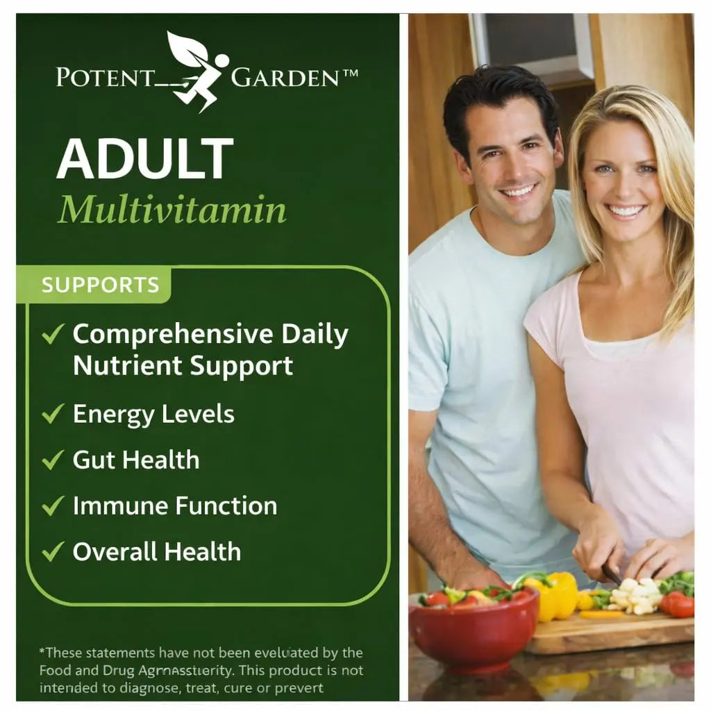 Potent Garden Daily Nutrition Bundle – Superfood Greens + Multivitamin Potent Gardennz supplements