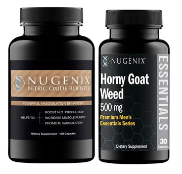 Nugenix Nitric Oxide Booster Horny Goat Weed Supplements Bundle NugenixAu supplements