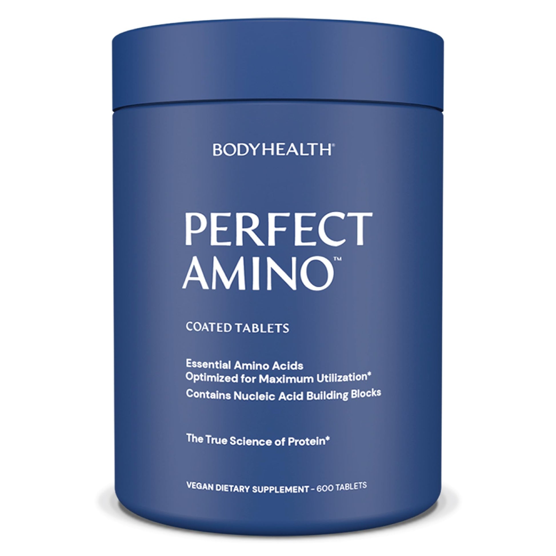 BodyHealth PerfectAmino (600 ct) Easy to Swallow Tablets, Essential Amino Acids Supplement with BCAAs, Vegan Protein for Pre/Post Workout & Muscle Recovery with Lysine, Tryptophan, Leucine, Methionine BodyHealthAu supplements