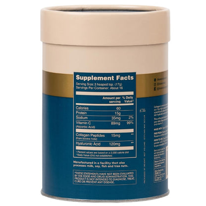 Dose & Co Beauty Collagen with Hyaluronic Acid and Vitamin C, Unflavoured - 255g Powder Supplement DOSE & COUS supplements