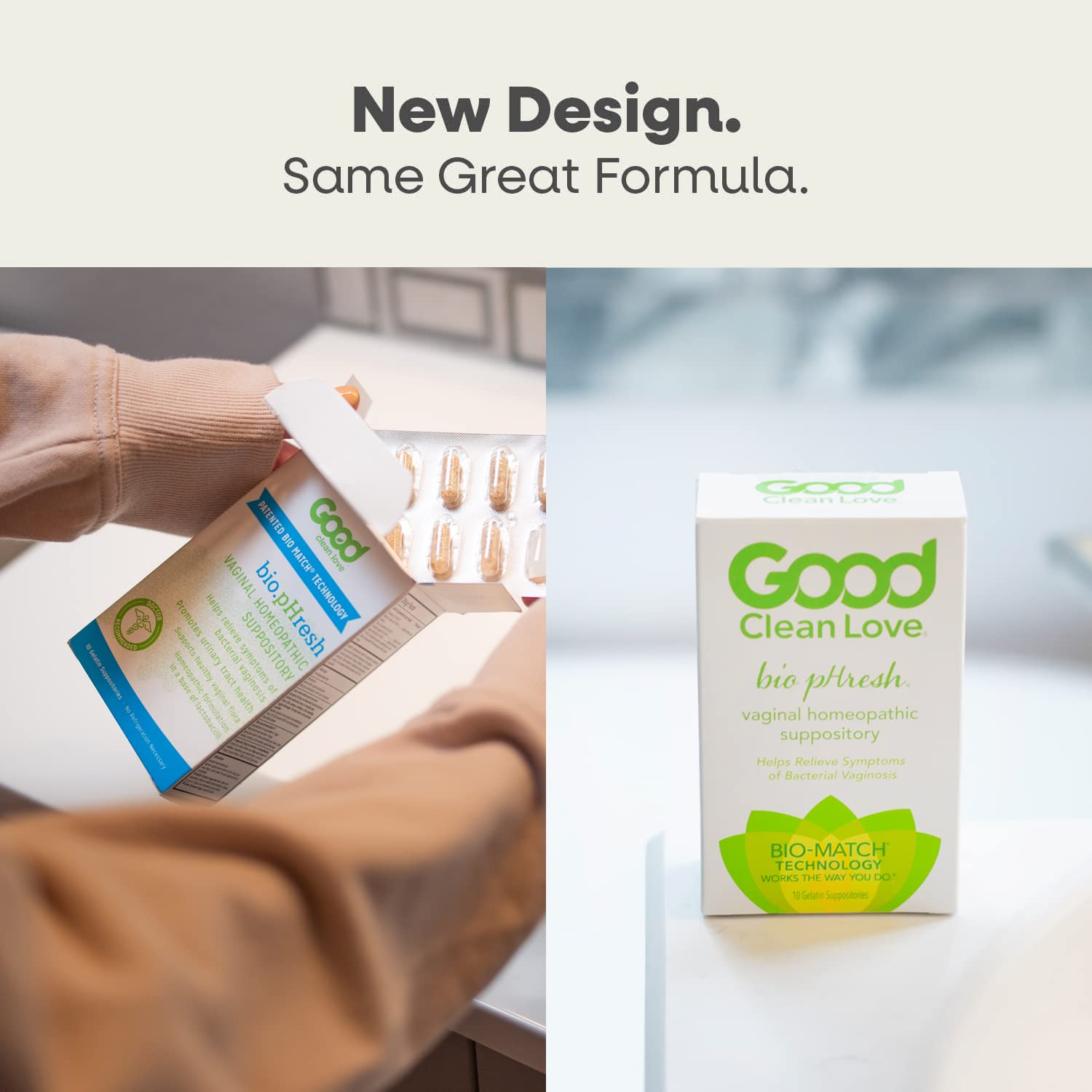 Good Clean Love BiopHresh Vaginal Homeopathic Suppository, Bacterial Vaginosis Treatment for Women Good Clean LoveAu supplements