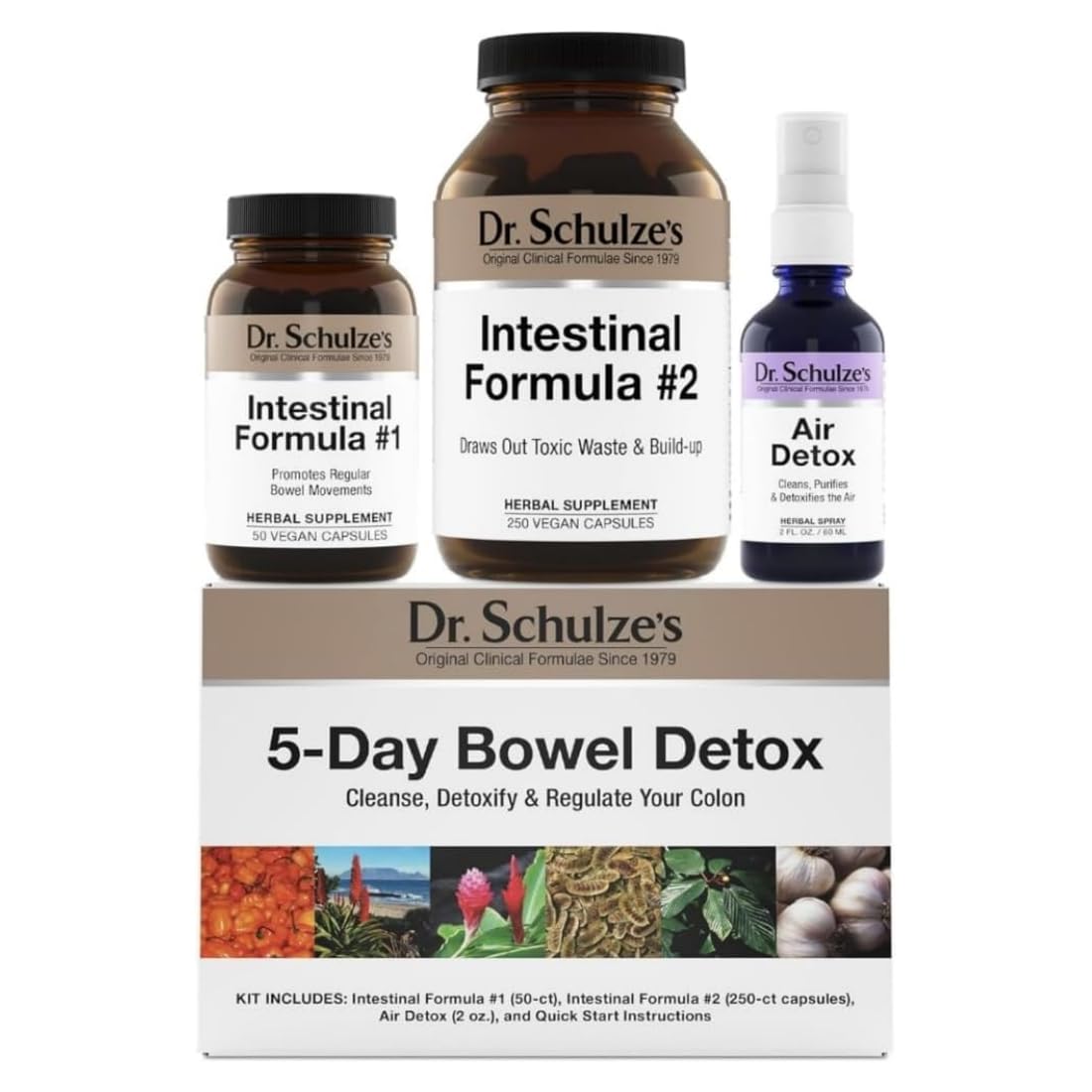 Dr. Schulze's 5-Day Bowel Detox - 5Day Cleanse Kit for a Gentle Bowel Reset - Supports Gut Health, Bloating & Easy Elimination - Natural, Clean Ingredients - Gluten-Free & Vegan Dr. Schulze'sAu supplements