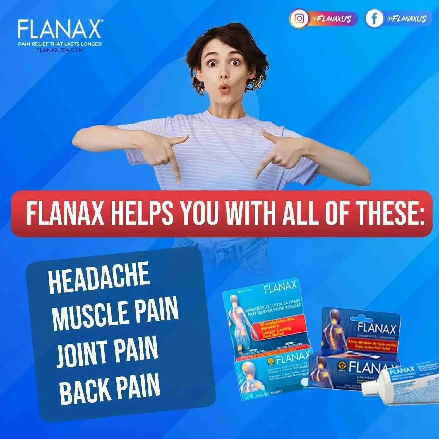 Flanax Dual-Action Pain Relief Kit FlanaxAu supplements