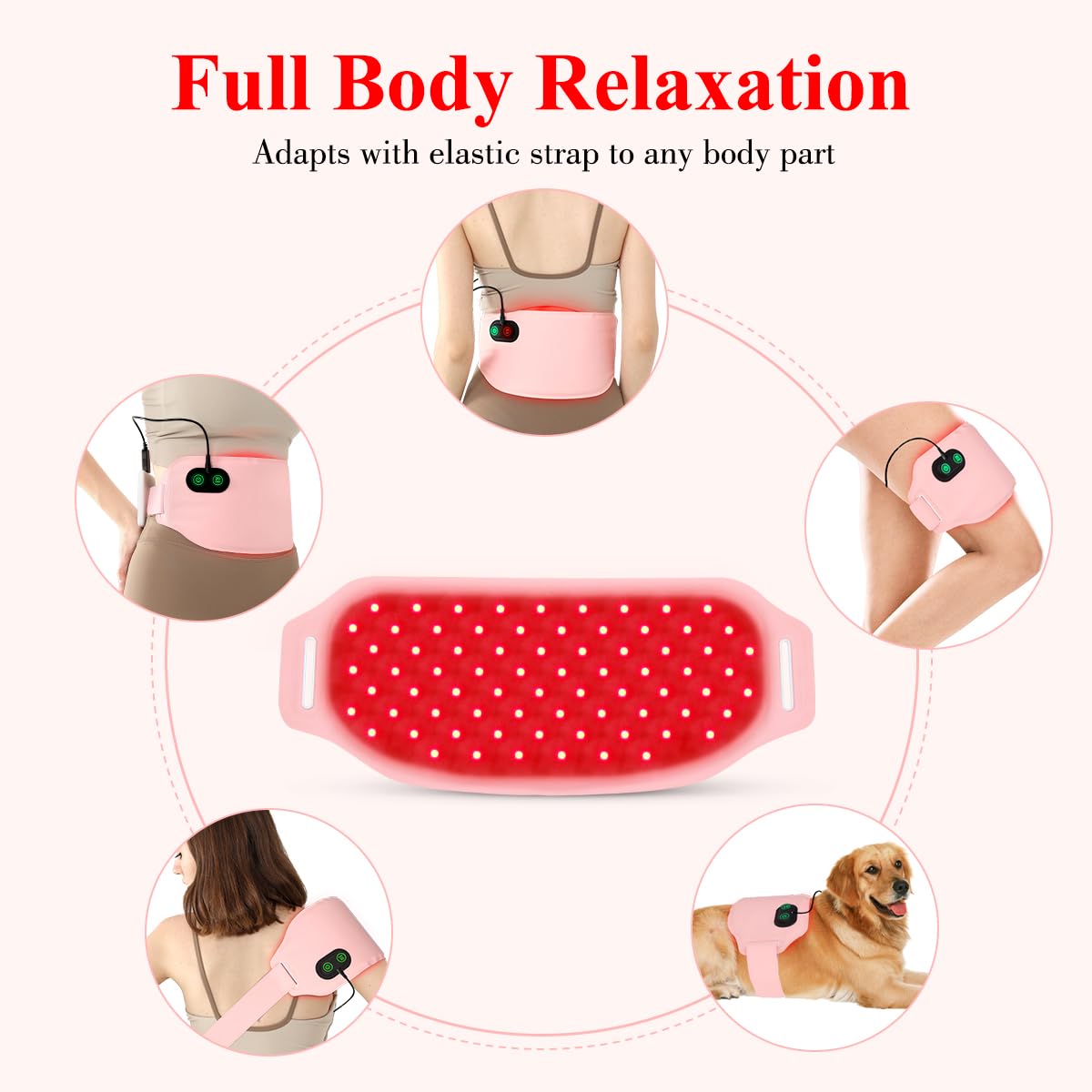 Red Light Therapy Belt for Body, Infrared Light Therapy for Pain Relief, Waterproof Red Light Therapy USUIEAu supplements