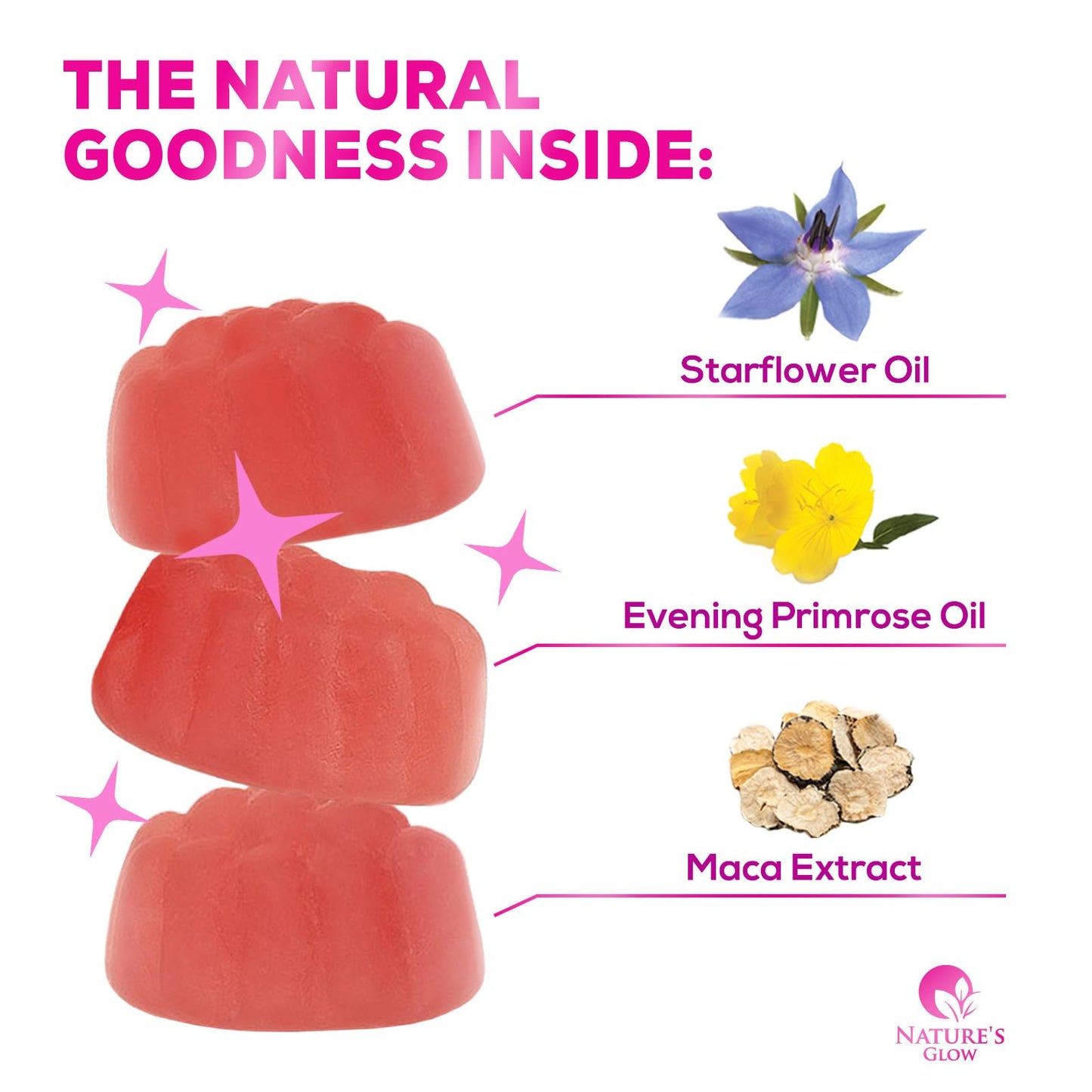 Nature's Glow Menopause Relief Vitamin Gummy for Women - Effective Menopause Nature's GlowUS supplements