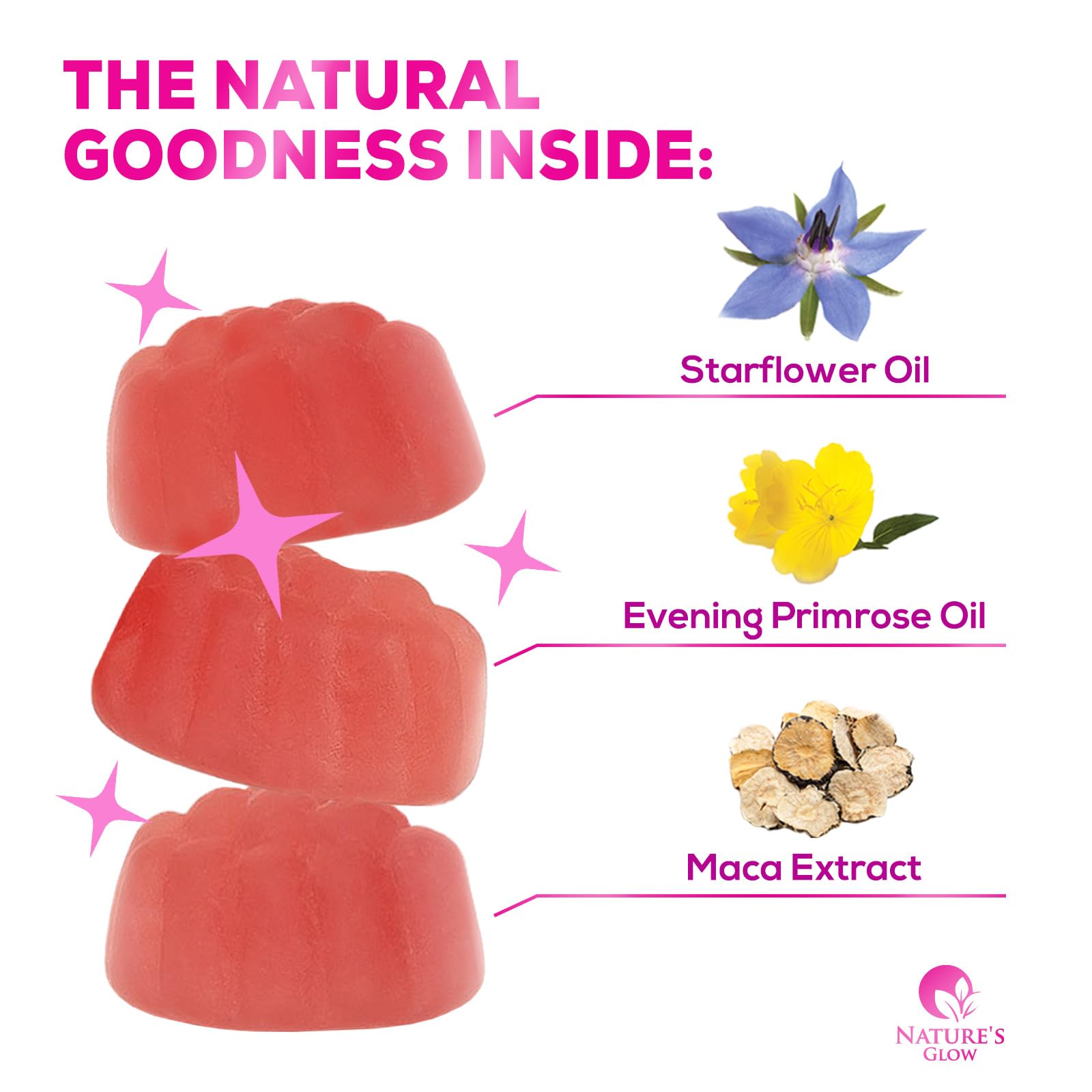 Nature's Glow Menopause Relief Vitamin Gummy for Women - Effective Menopause Nature's GlowAu supplements