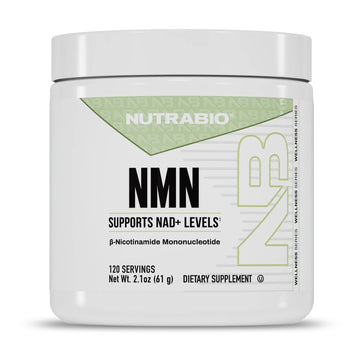 NutraBio NMN - NAD Supplement, Longevity Support, Boost NAD Levels, Increase Cellular Energy, Brain Health, Healthy Aging- 120 Servings NutraBioAu supplements