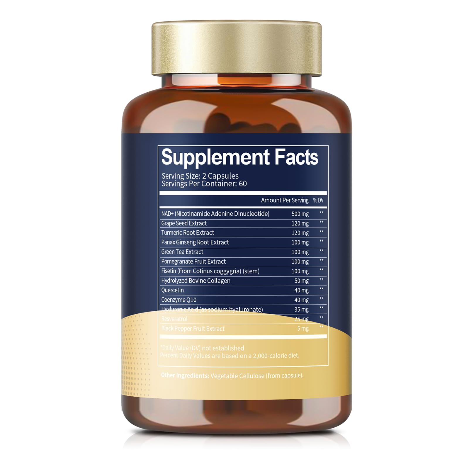 Totaria (2 Packs) NAD Supplement for Women Men with nicotinamide riboside resveratrol,Quercetin, Betaine Boost NAD+ Levels NAD Plus Supplement for Anti Aging, Energy, Immune, Focus 120 Capsules TotariaAu supplements