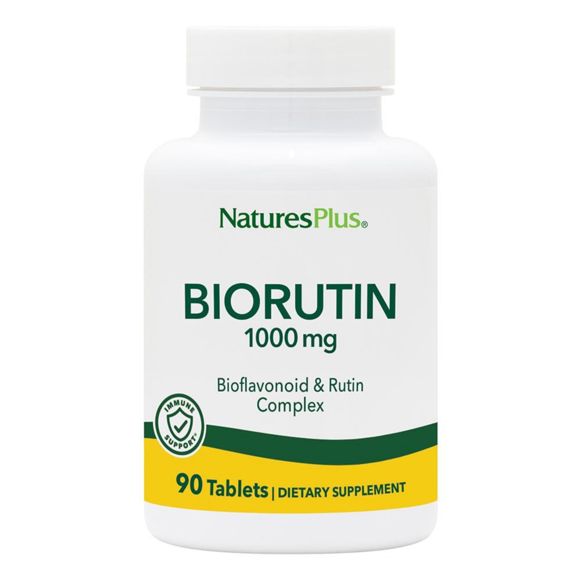 NaturesPlus Biorutin 1000 mg - 90 Tablets - Bioflavonoid & Rutin Complex - Supports Vascular Function & Circulation - Vegetarian, Gluten Free - 90 Servings NaturesPlusAu supplements